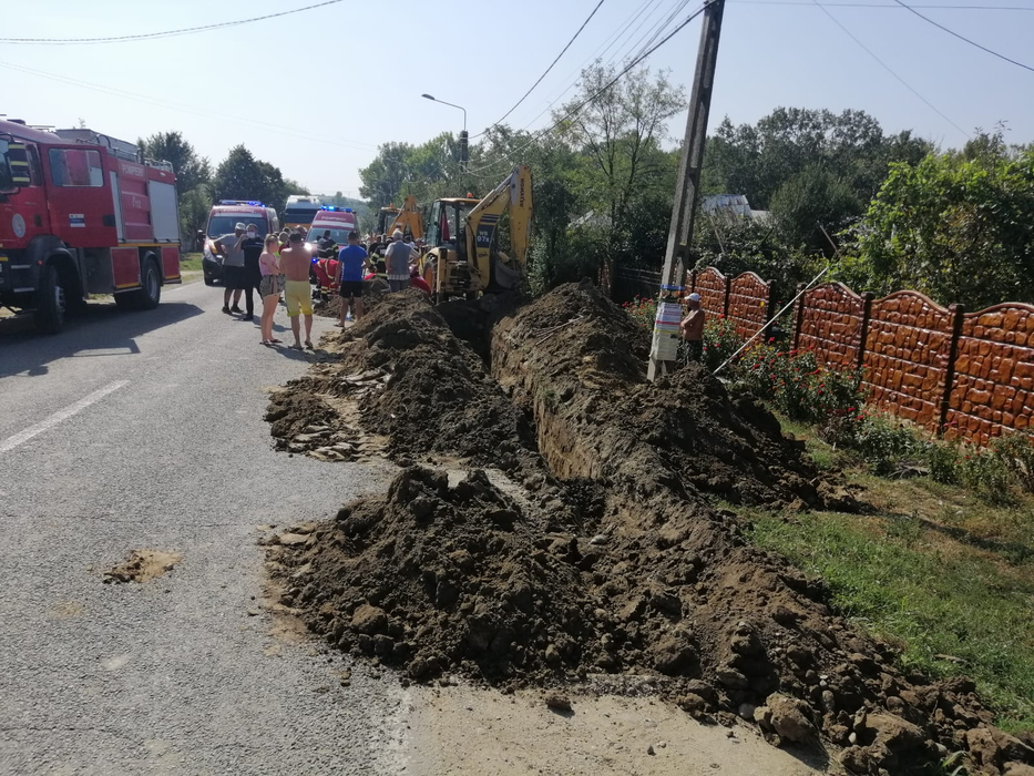 Muncitorul a fost îngropat de viu