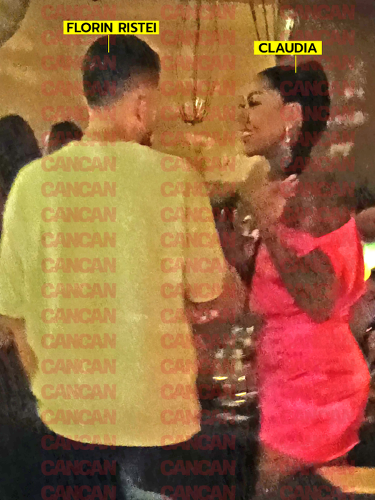 Claudia, numai un zâmbet în compania lui Ristei / (Sursa: CANCAN.RO)