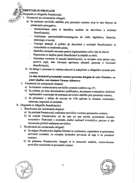 Act adiţional la contractul dintre Unirea Shopping Center şi PALL D'OR CON SA