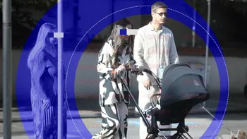 Imagini rare cu Mihnea Năstase, soția și bebelușul la plimbare. Viața de tătic vine și cu provocări