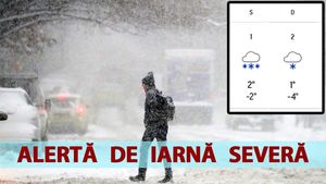 Alertă de iarnă severă în România. Ninsori viscolite începând cu sâmbătă, ora 8:00