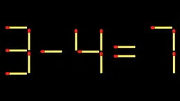Test IQ exclusiv pentru genii | 3-4=7 este greșit. Pentru a corecta egalitatea, mutați un singur chibrit