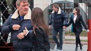 Kira Hagi și „Regele” au „driblat” traficul, după un sprint ca pe teren. Moment „de suflet” tată–fiică