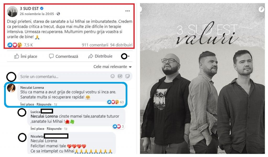 Mesajul emoționant al fiicei unei asistente care îl îngrijește pe Mihai de la 3 Sud Est © Facebook