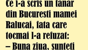 BANC | Ce i-a scris un tânăr din București mamei Ralucăi