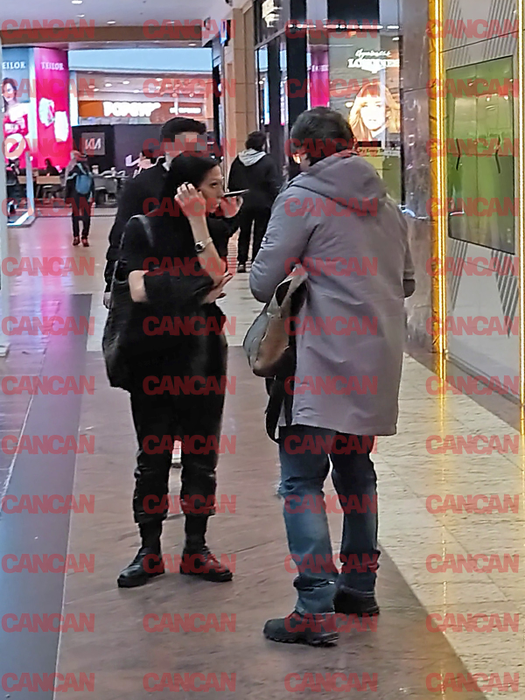 Beatrice Rancea și soțul, la mall