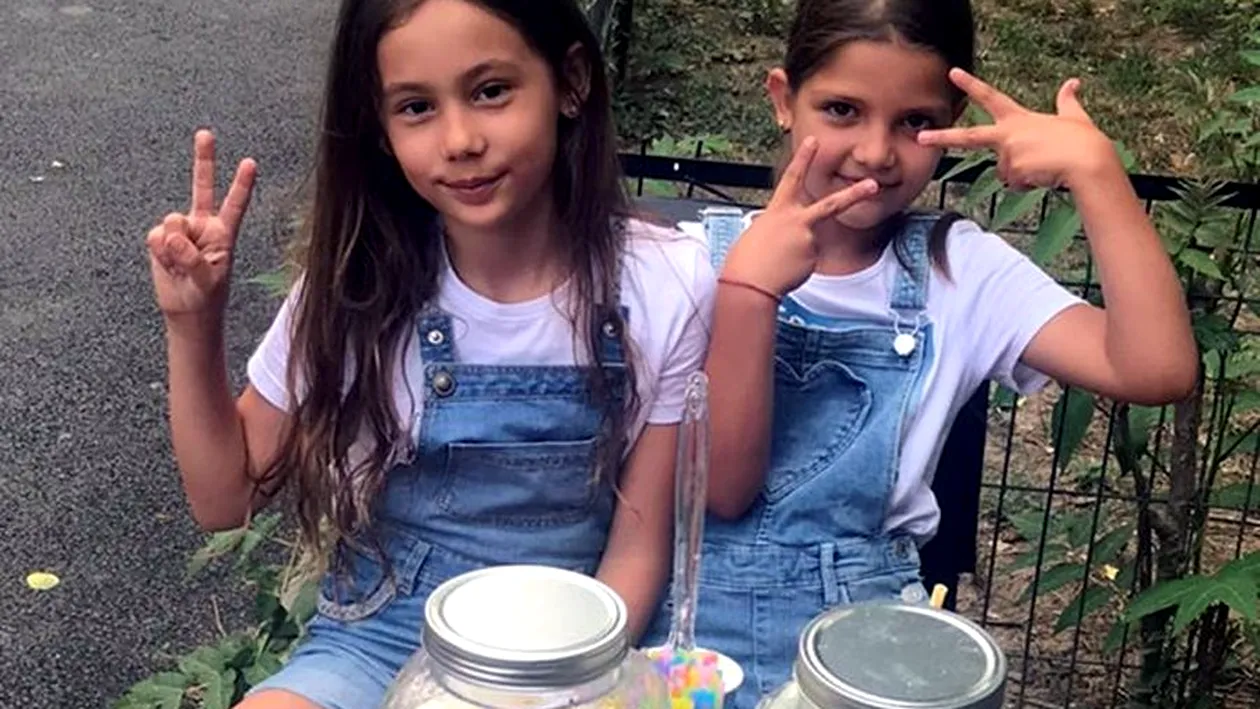Imaginea a devenit virală! Cu câți lei vând aceste două fete un pahar de limonadă, în Berceni