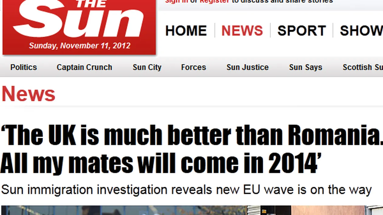 Românii, din nou ţinta bătăii de joc în Europa! Marea Britanie ne urăşte şi nu ne vrea pe teritoriul său!