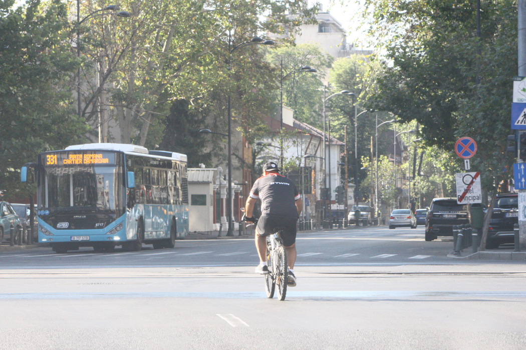 Marian Alecu a ieșit la o tură cu bicicleta prin București