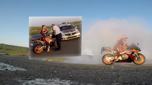 Un polițist i-a făcut o mărturisire șocantă unui motociclist pe care l-a surprins în timp ce făcea burnout-uri pe un drum din Botoșani