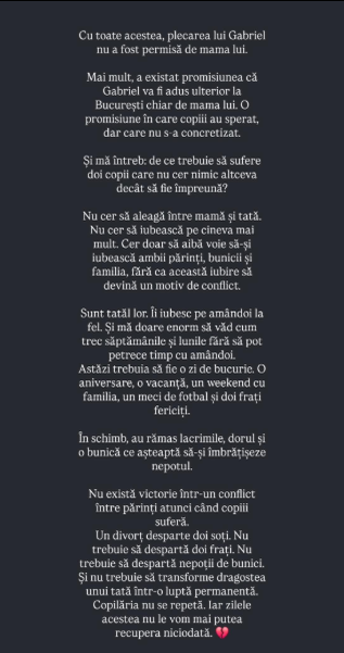 Claudia Pătrășcanu nu i-ar fi permis lui Gabi Bădălău să își ia fiul la București. Mesajul transmis de afacerist