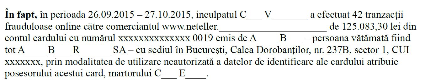 Declarațiile care l-au înfundat pe tânăr