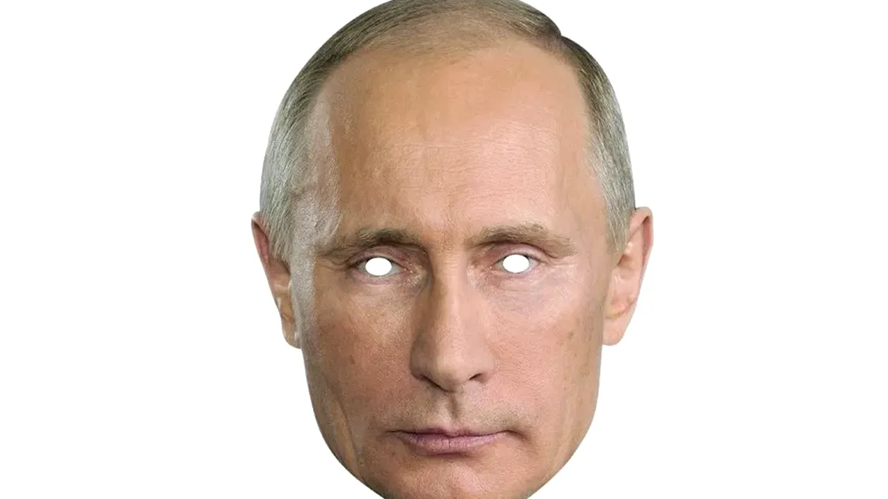 Nu e o glumă! A apărut masca terorii, cu chipul lui Vladimir Putin. Cu câți lei se vinde în București