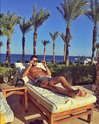 Cristian, la relaxare într-un peisaj exotic