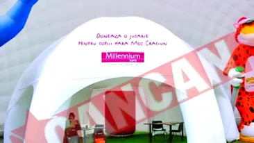 Copiii si batranii au donat jucarii la cel mai inalt brad din Europa