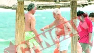 Adriean Videanu a boxat pe plaja cu cel mai bun prieten