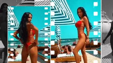 Daniela Crudu, dans erotic pe plaja din Mamaia! Imagini interzise cardiacilor cu fosta asistentă TV