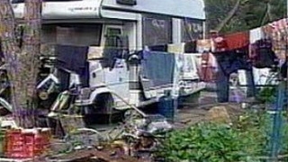 O tabara din Roma in care locuiau 16 romi de origine romana a fost demolata