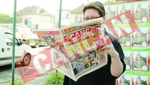 Afise PSD introduse ilegal in ziarul CANCAN
