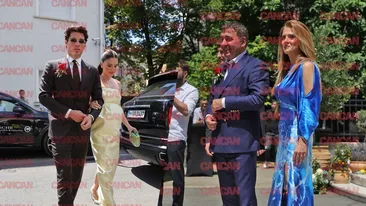 Gică Hagi şi Ianis, de mână cu soţiile, au atras toate privirile. Tablou de familie complet la nunta Kirei!