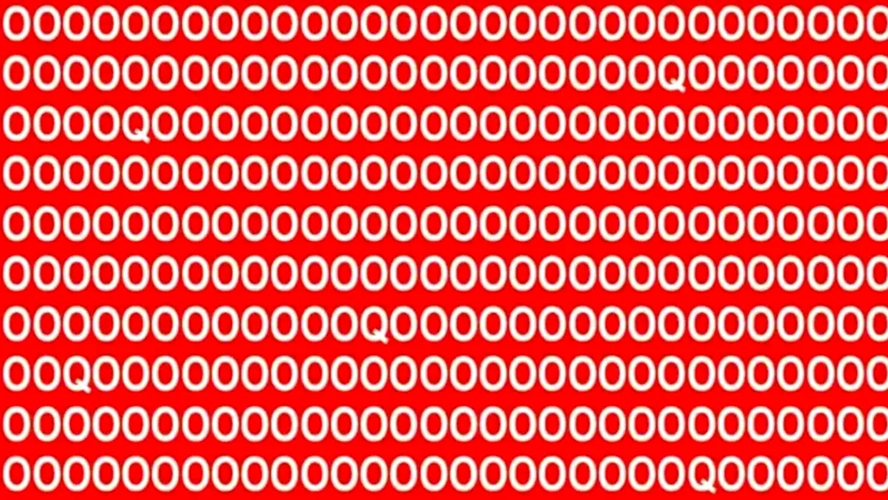 Iluzie optică | Doar geniile descoperă de câte ori apare litera Q în această imagine