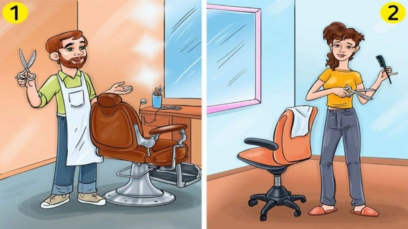 Test IQ pentru genii | În oraș există doar acești doi frizeri. La care dintre ei doi te-ai tunde?