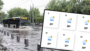 Plouă fără oprire în toată România! Pe ce dată se opresc ploile în București, potrivit meteorologilor EaseWeather