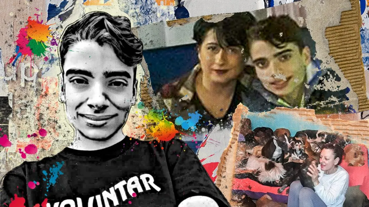 ”Mama” celor 600 de câini l-a înfiat pe ”Tarzan de la Vâlcea”