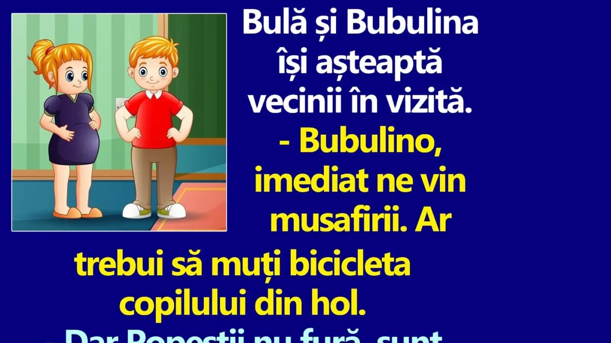 BANC | Bulă și Bubulina își așteaptă vecinii în vizită