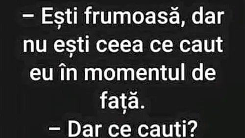 BANC | Ești frumoasă, dar...