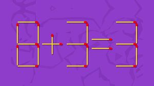 Test de inteligență | Mutați un singur chibrit pentru a corecta egalitatea 8+3=3