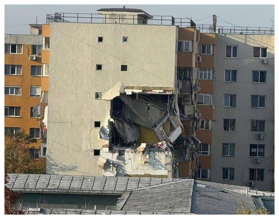 Explozia s-a produs la un bloc cu 8 etaje