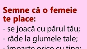 BANCUL ZILEI | Cele 5 semne că o femeie te place