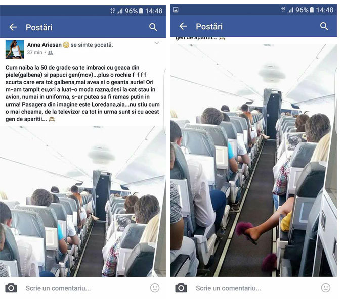 BREAKING NEWS! Stewardesa care a umilit-o pe Loredana Chivu a câştigat procesul cu TAROM!
