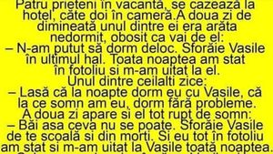 Bancul sfârșitului de noiembrie | "N-am putut să dorm! Vasile sforăie în ultimul hal"