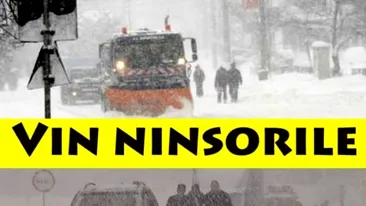 Se schimbă radical vremea! ANM a emis cod galben de ninsori și viscol în 21 de județe