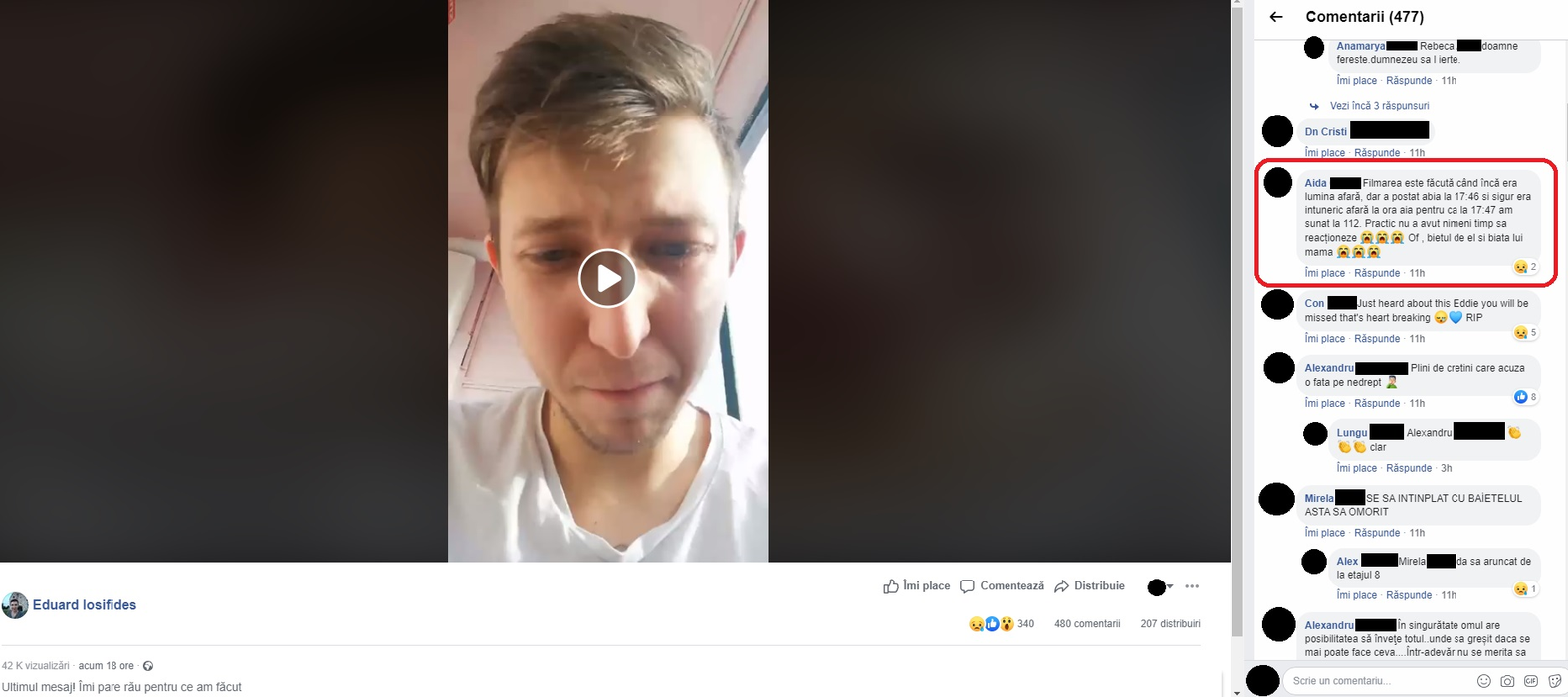 EA este fosta iubită a lui Eduard Iosifides, tânărul care s-a sinucis din dragoste! Mărturii șocante făcute de apropiați despre Alina