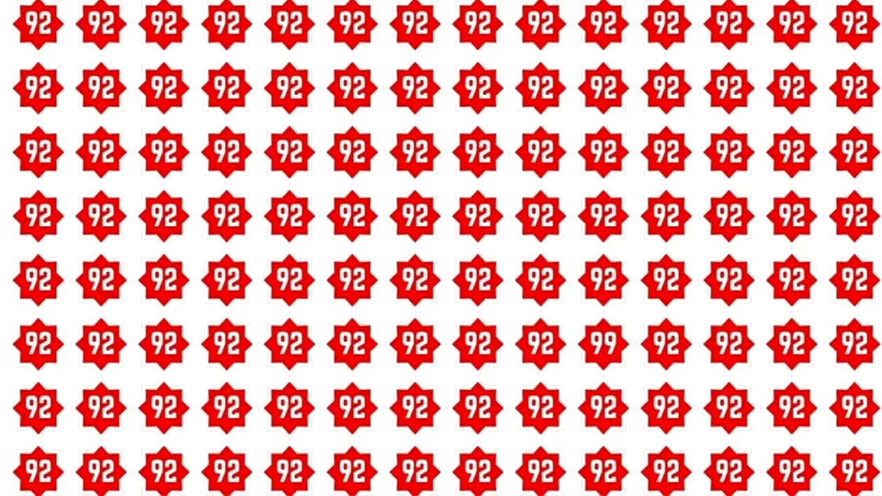 Test de inteligență | Identificați numărul 99 în această poză! Doar 1% reușesc