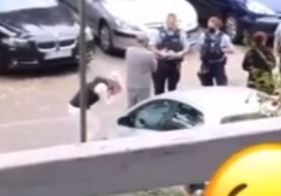Sebastian Chitoșcă, în lacrimi, după ce a primit ordinul de restricție fața de soția lui. Totul s-a întâmplat în Germania. “Alexandra, te rog, ieși din mașină!” | FOTO