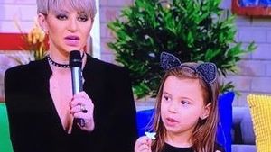 Giulia a venit cu fetiţa la TV, iar micuţa a făcut asta fără nicio reţinere