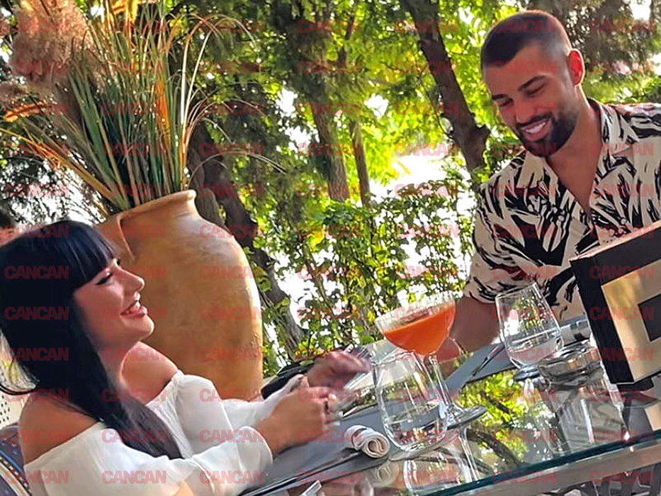 Teo și noua iubită iau masa la un restaurant din București