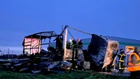 Accident grav în Arad! Două TIR-uri s-au ciocnit violent, iar șoferii nu au avut nicio șansă de supraviețuire
