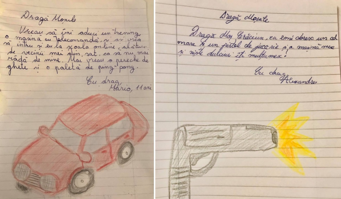 Emoționant! Ce își doresc copiii din satele sărace de la Moș Crăciun: „Niște dulciuri și ceva de mâncare”. FOTO