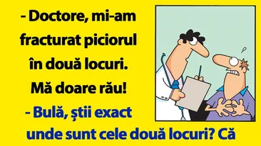 BANC | Bulă, la doctor: Mi-am fracturat piciorul în două locuri