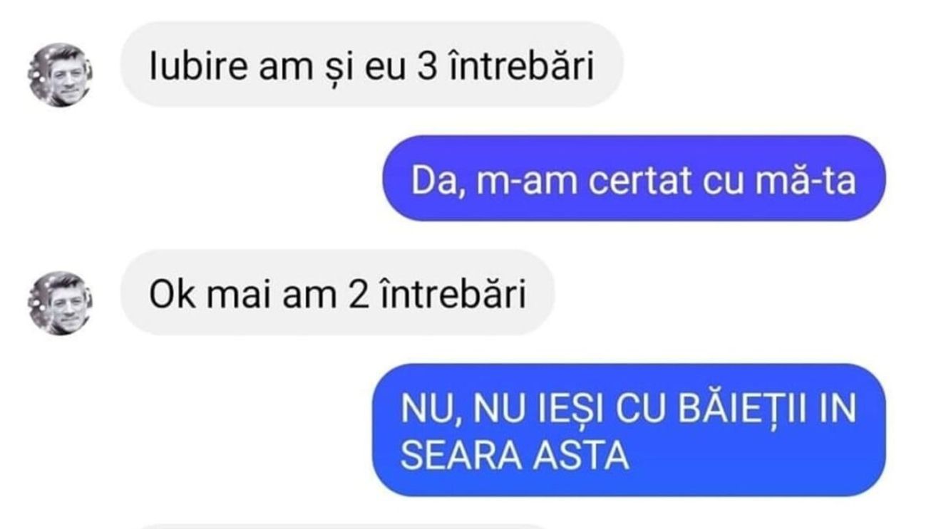 BANCUL ZILEI | "Iubire, am și eu 3 întrebări"
