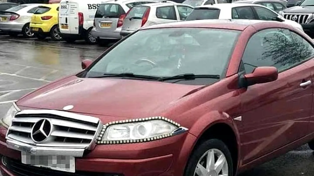 Un șofer și-a ”deghizat” mașina de 1000 de lire într-un Mercedes