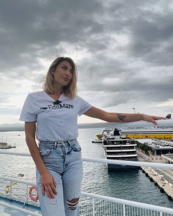 Sonia și soțul ei lucrează pe o navă de croazieră/ Sursa foto: Instagram