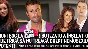 Confesiuni-soc la Cancan TV! Botezatu a inselat-o pe Bianca de frica sa nu treaca drept homosexual sau impotent!