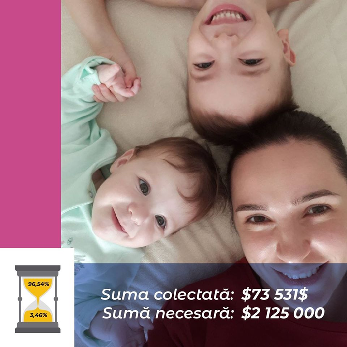 Alexandra, o fetiță de 7 luni, se luptă cu o boală rară și are nevoie urgent de un vaccin ca să trăiască! Uite cum poți să fii salvatorul ei
