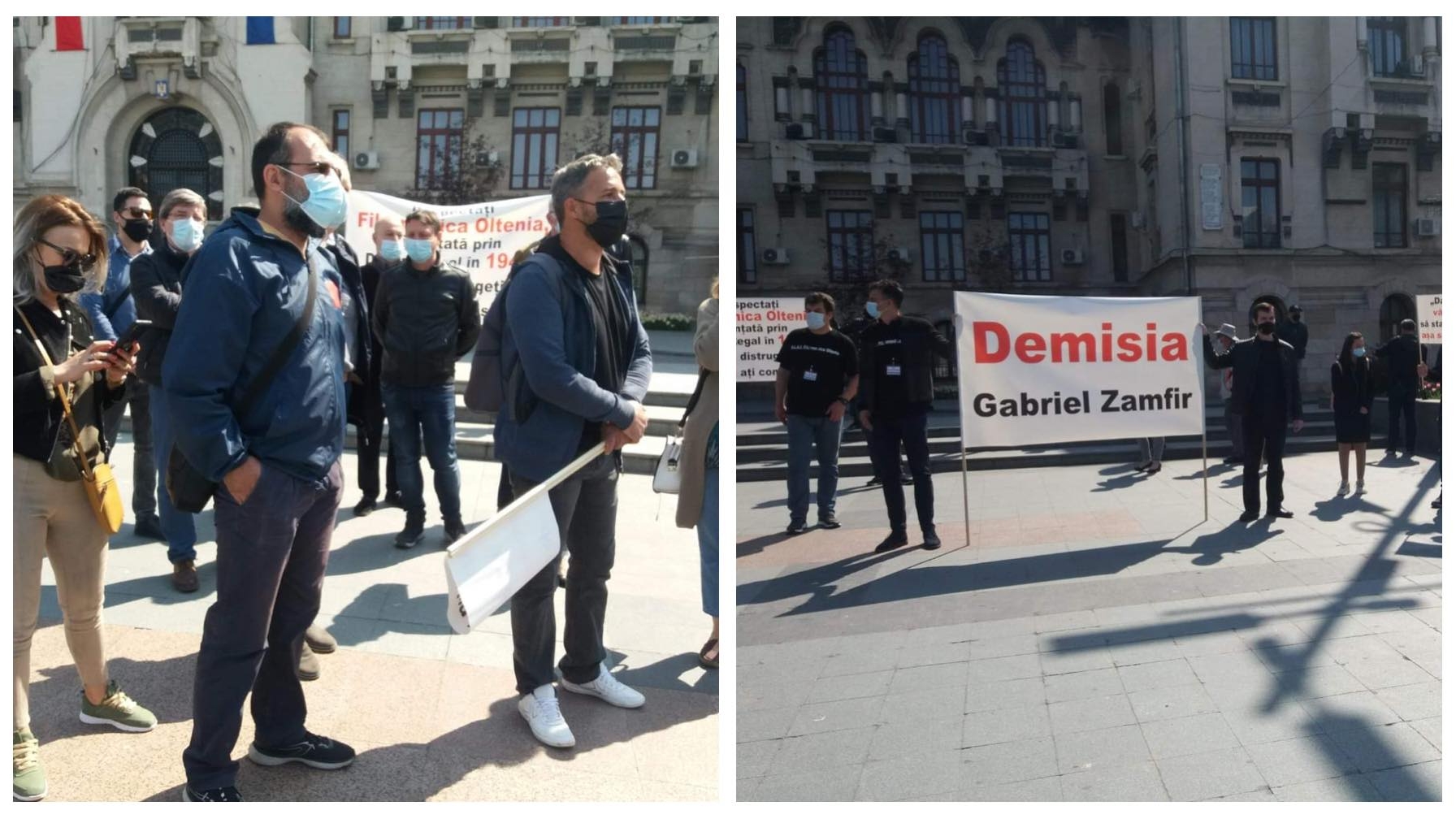 Protest de amploare în Craiova! Cu contractele suspendate, angajații Filarmonicii cer demisia managerului